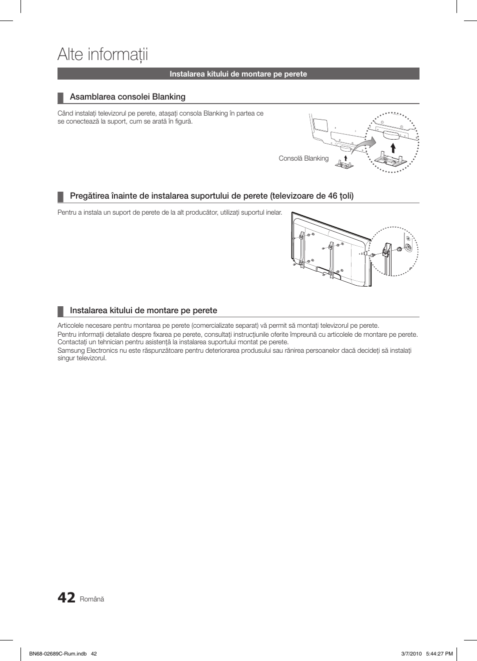 Alte informaţii | Samsung LE40C630K1W User Manual | Page 434 / 491