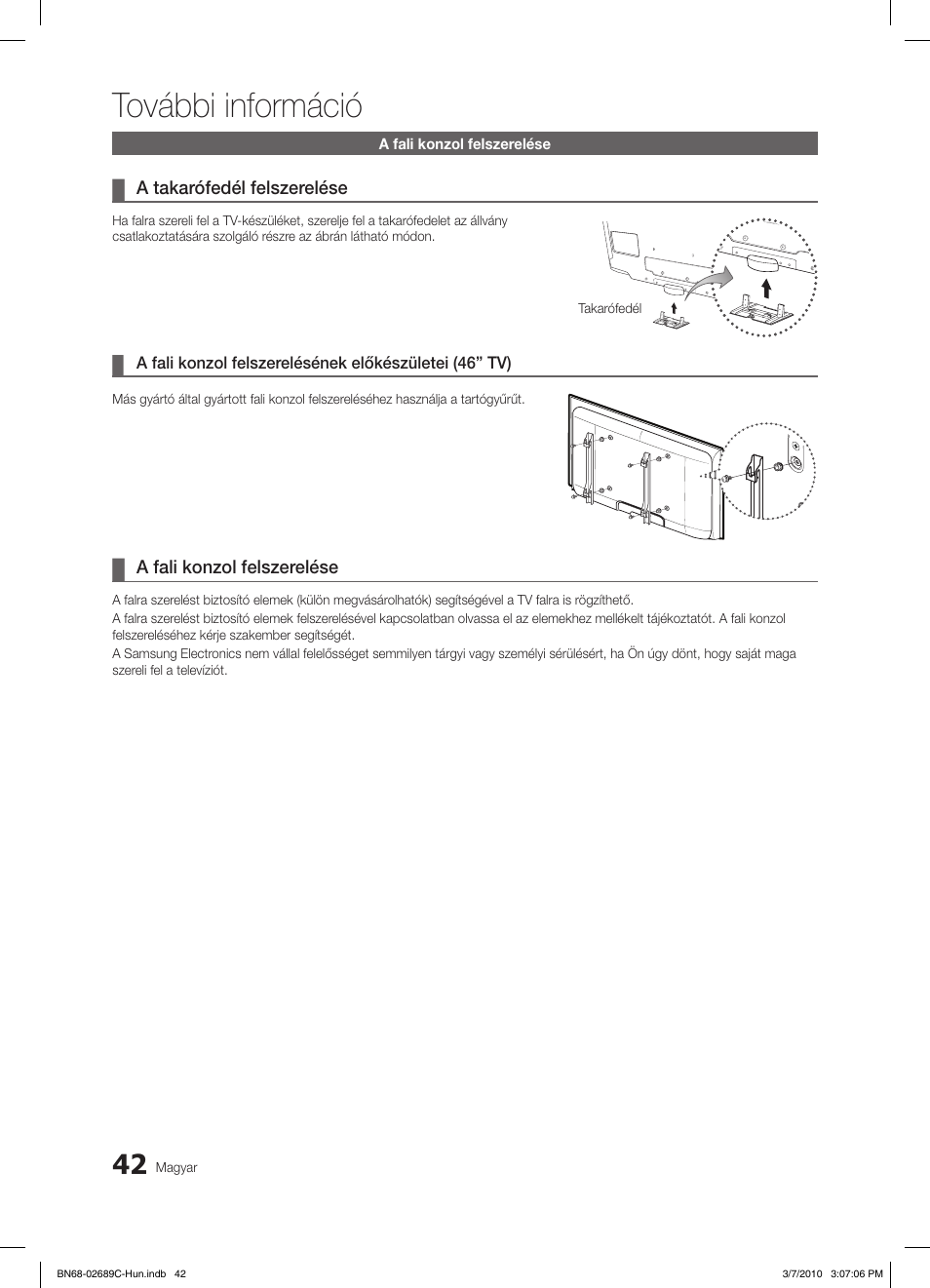 További információ | Samsung LE40C630K1W User Manual | Page 91 / 491