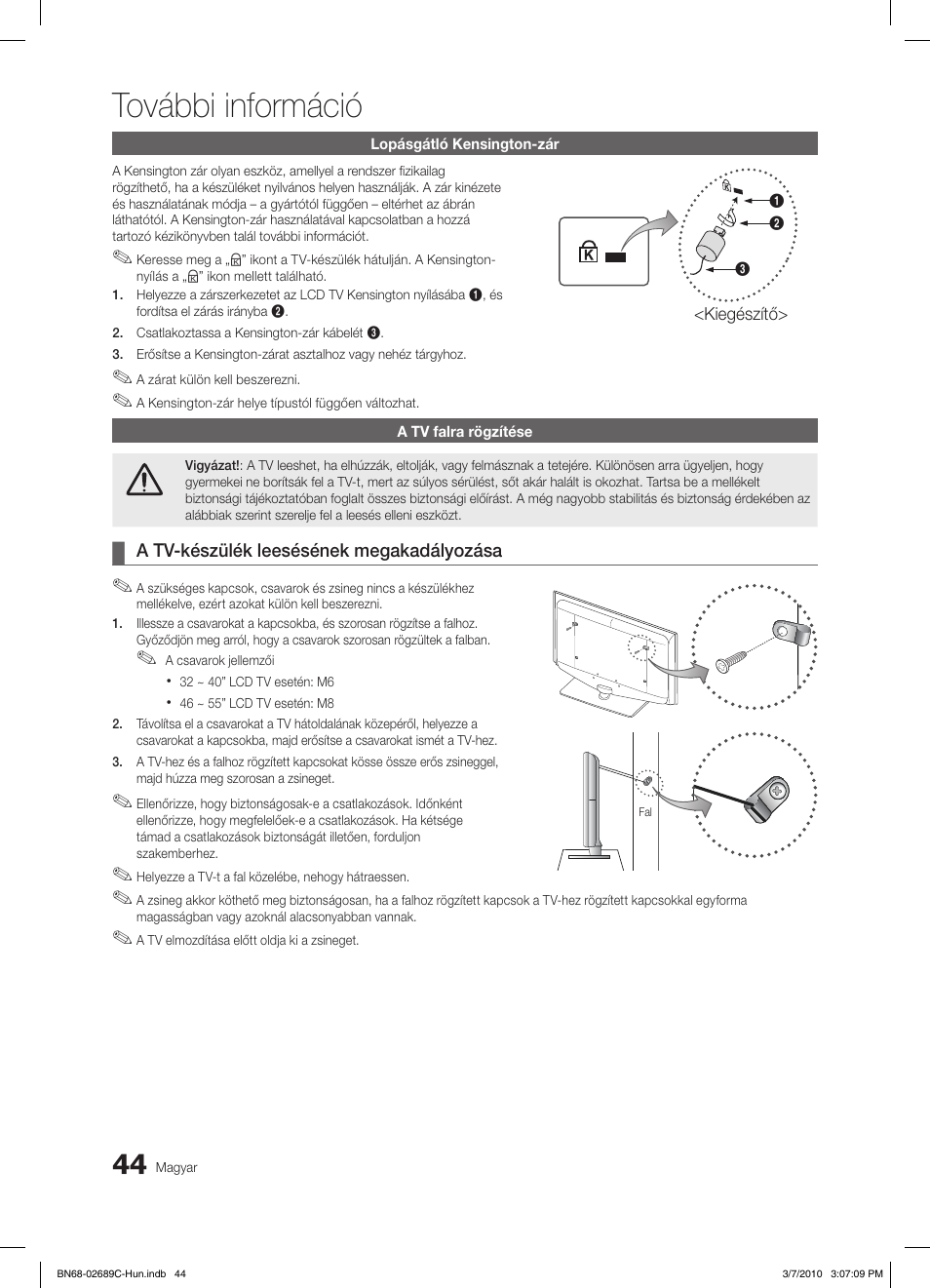 További információ | Samsung LE40C630K1W User Manual | Page 93 / 491