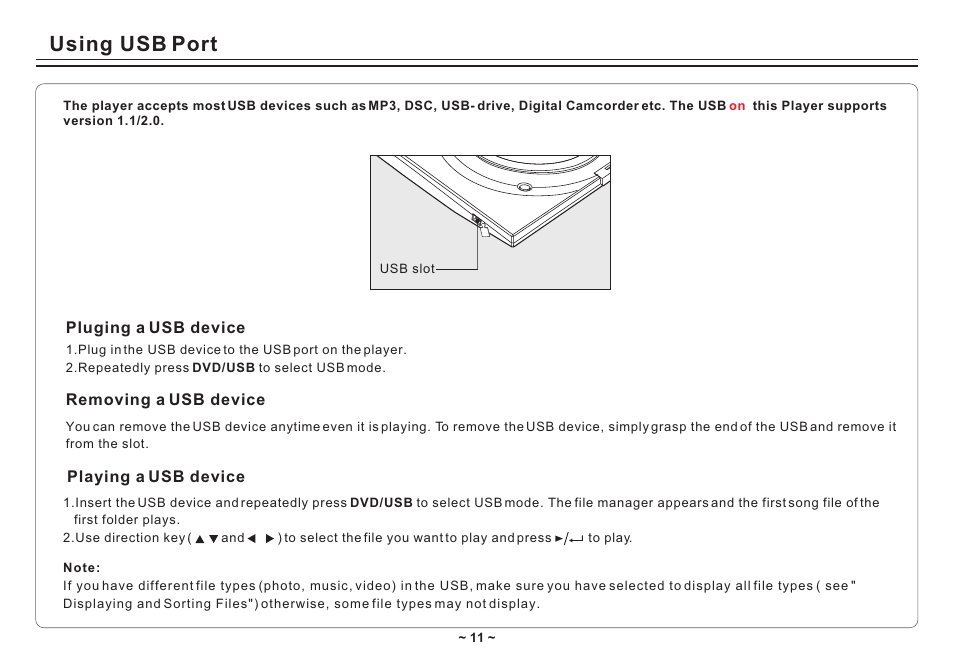 Т³гж 13, Using usb port | Avayon DXP-10P II User Manual | Page 13 / 34