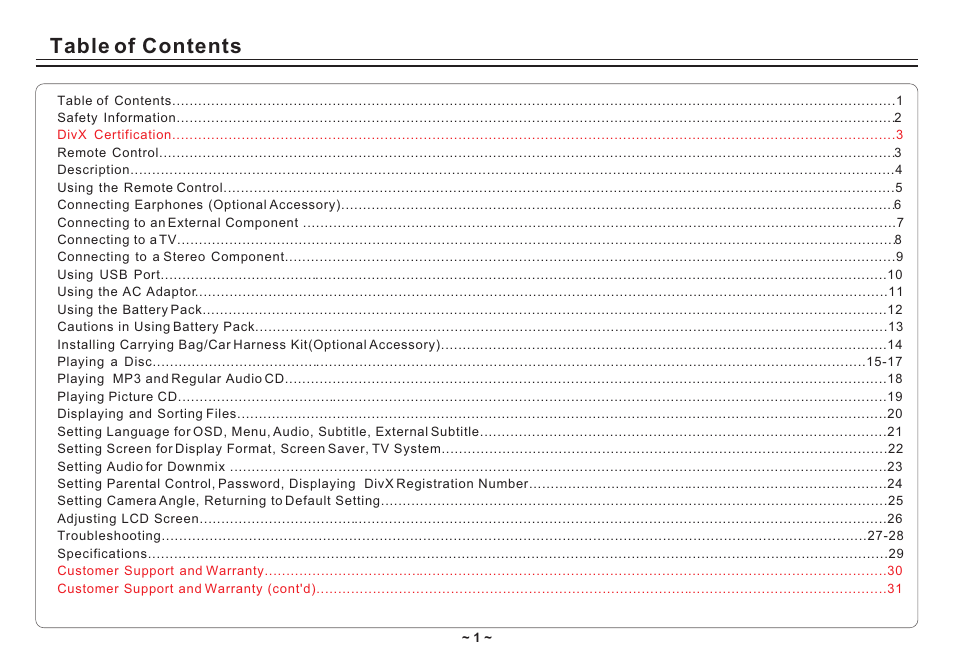 Avayon DXP-10P II User Manual | Page 3 / 34