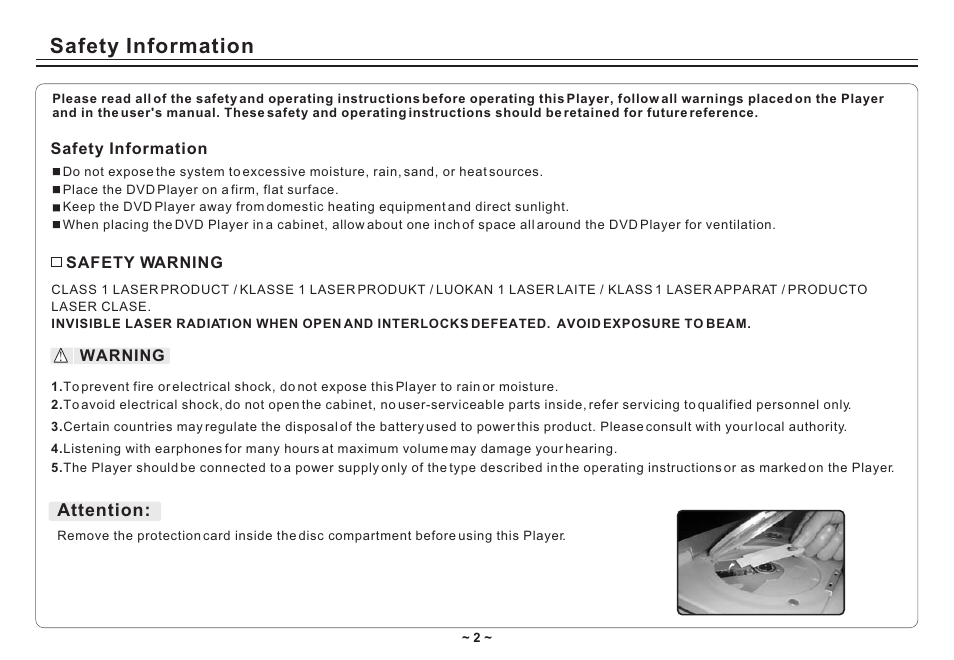 Т³гж 4, Safety information | Avayon DXP-10P II User Manual | Page 4 / 34