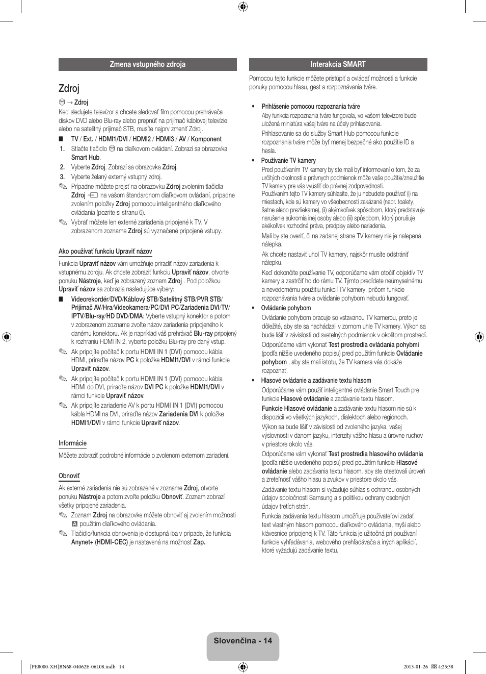 Zdroj | Samsung PS51D8000FS User Manual | Page 175 / 185