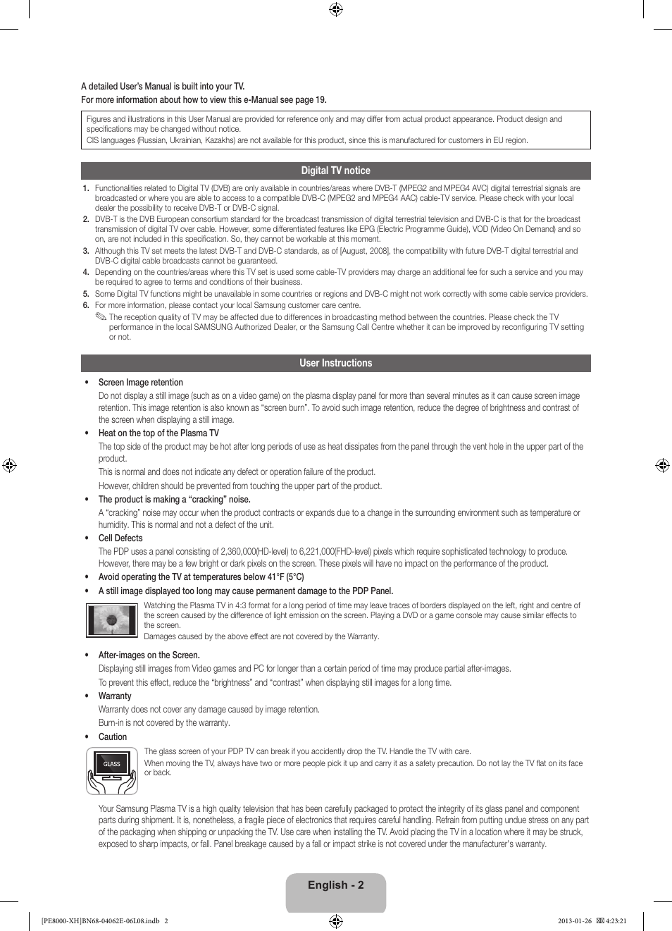 Samsung PS51D8000FS User Manual | Page 2 / 185