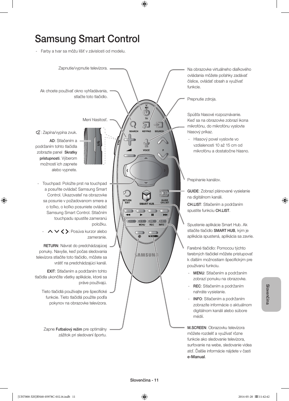 Samsung smart control | Samsung UE60H7000ST User Manual | Page 165 / 353
