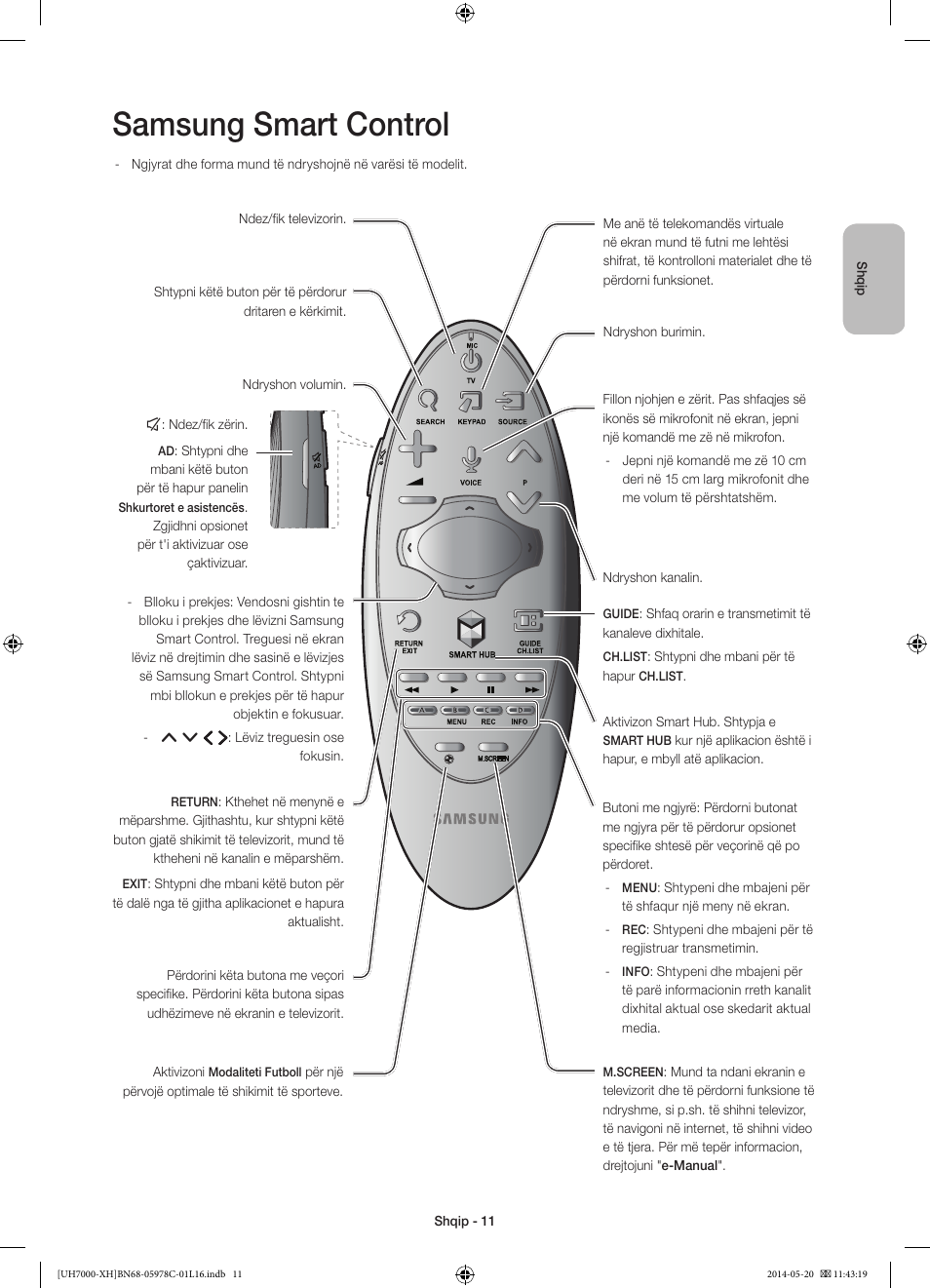 Samsung smart control | Samsung UE60H7000ST User Manual | Page 231 / 353