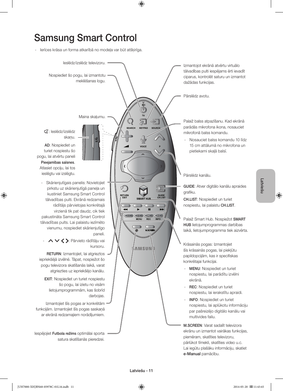 Samsung smart control | Samsung UE60H7000ST User Manual | Page 297 / 353
