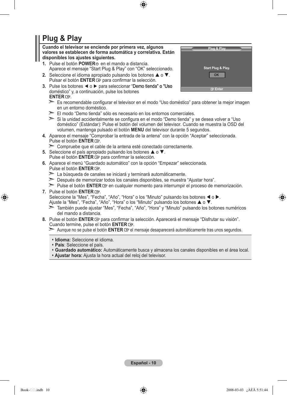 Plug & play | Samsung LE32A450C2 User Manual | Page 234 / 533