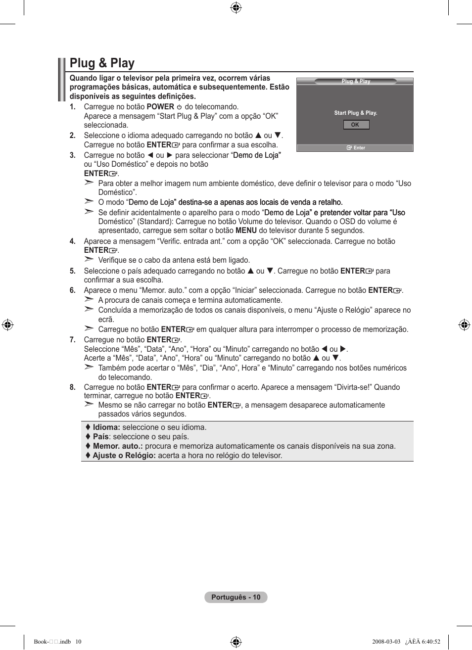 Plug & play | Samsung LE32A450C2 User Manual | Page 278 / 533