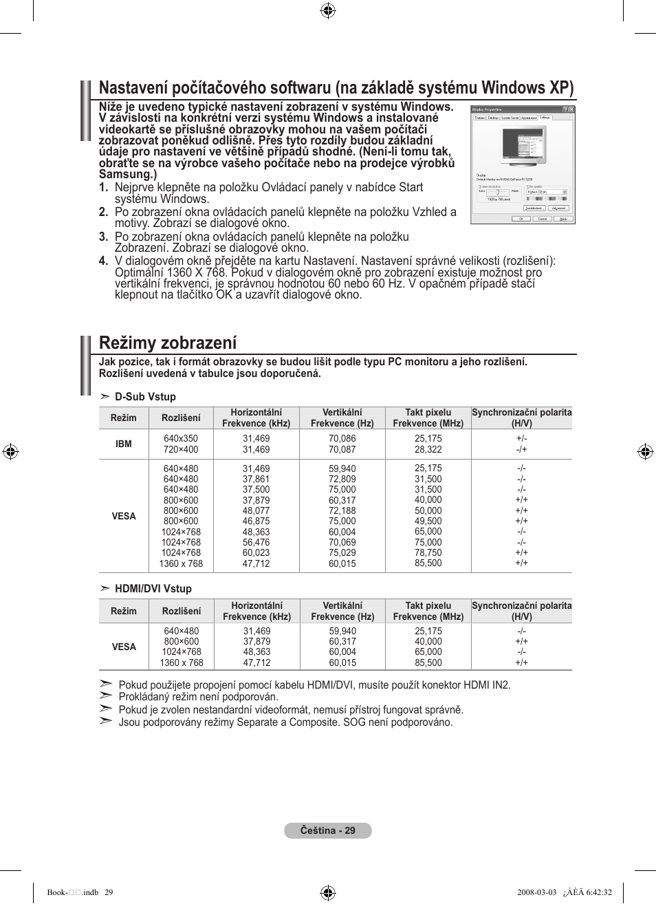 Režimy zobrazení | Samsung LE32A450C2 User Manual | Page 429 / 533