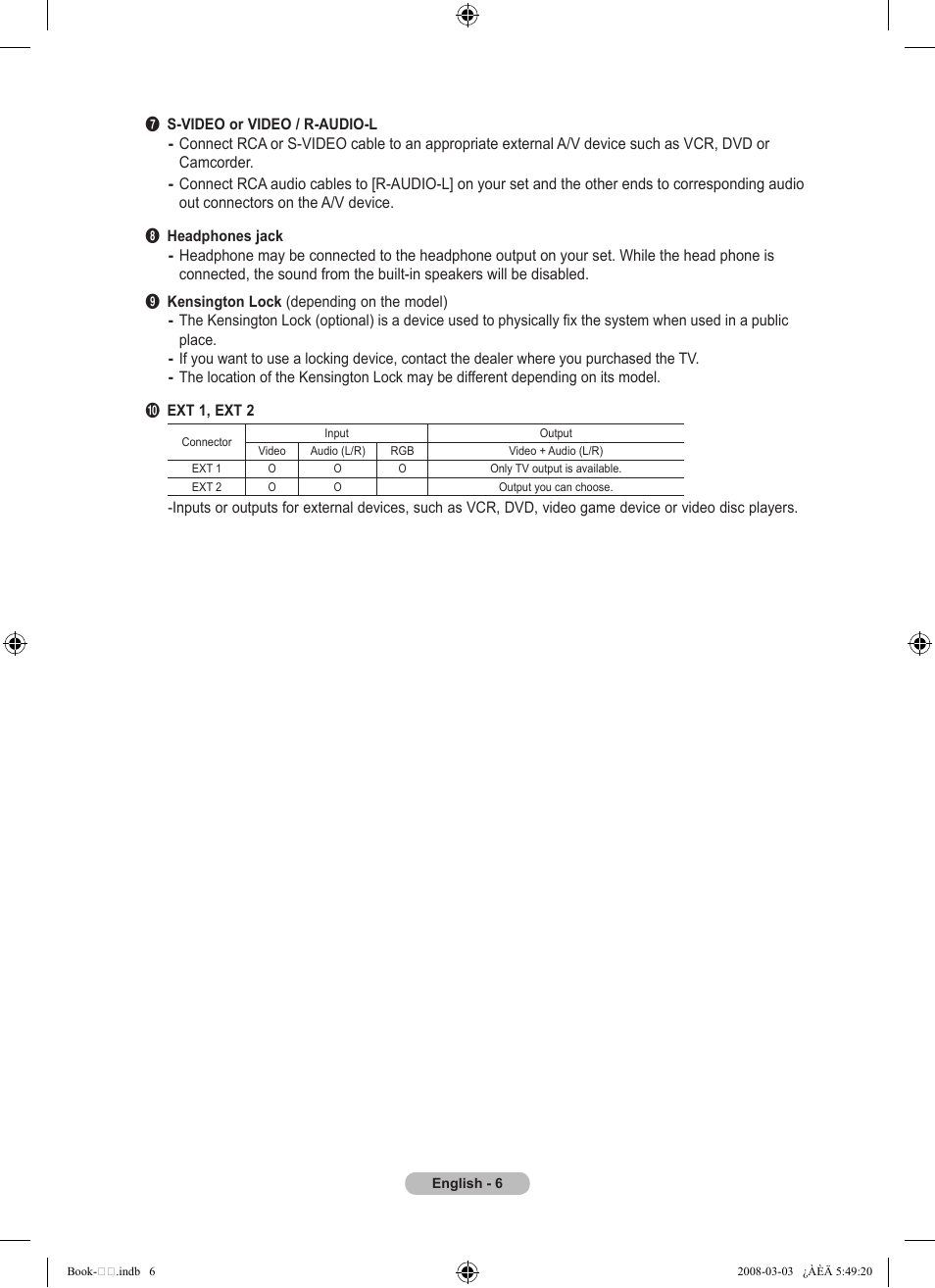 Samsung LE32A450C2 User Manual | Page 8 / 533