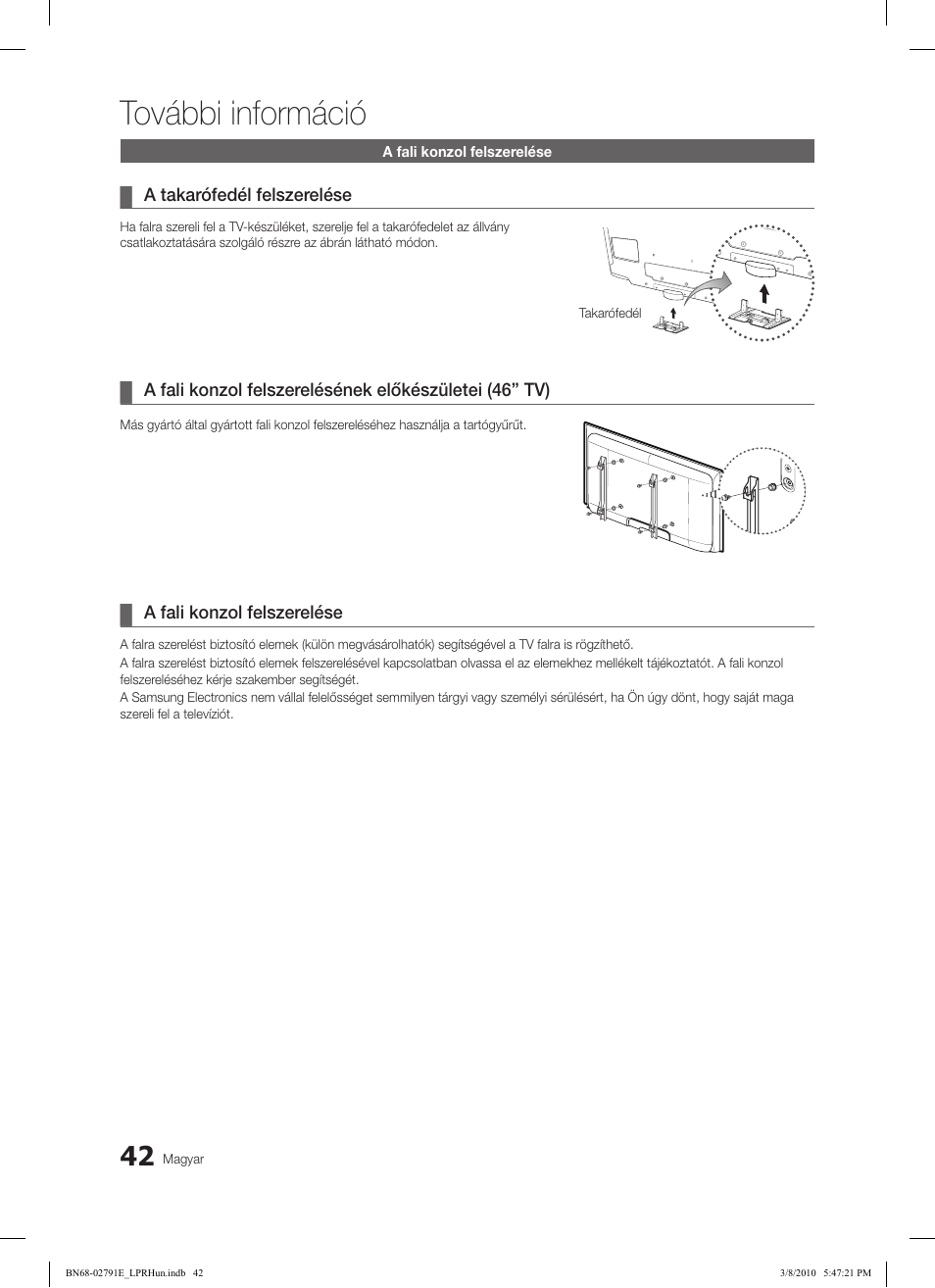 További információ | Samsung LE46C570J1S User Manual | Page 91 / 491