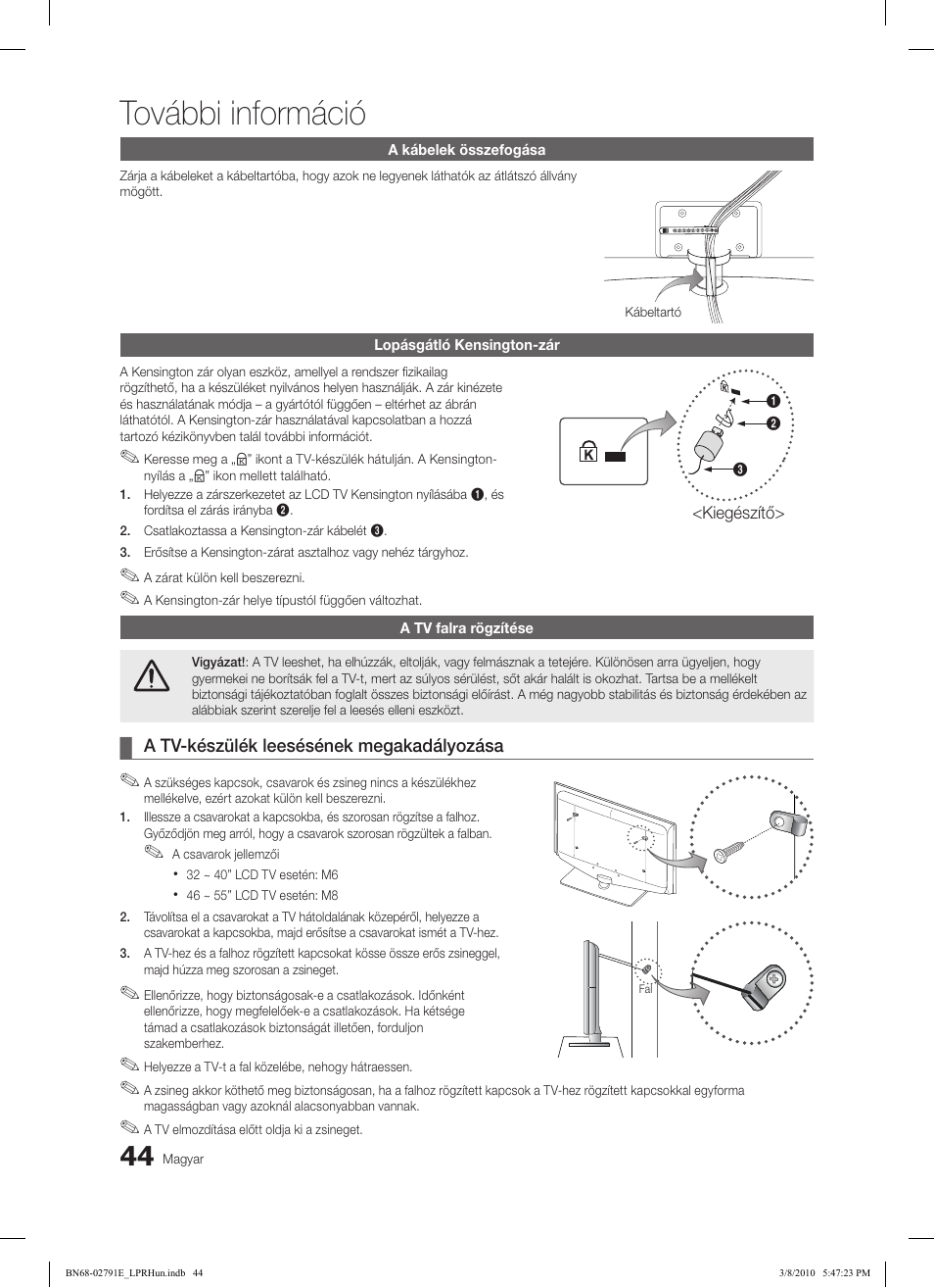 További információ | Samsung LE46C570J1S User Manual | Page 93 / 491