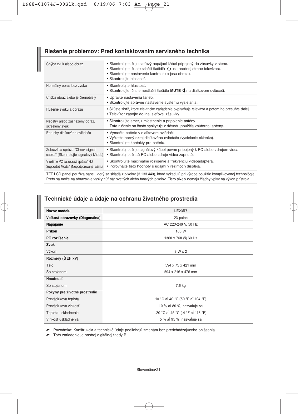 Samsung LE23R71W User Manual | Page 128 / 171