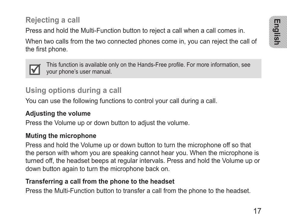 Samsung BHM3100 User Manual | Page 19 / 161