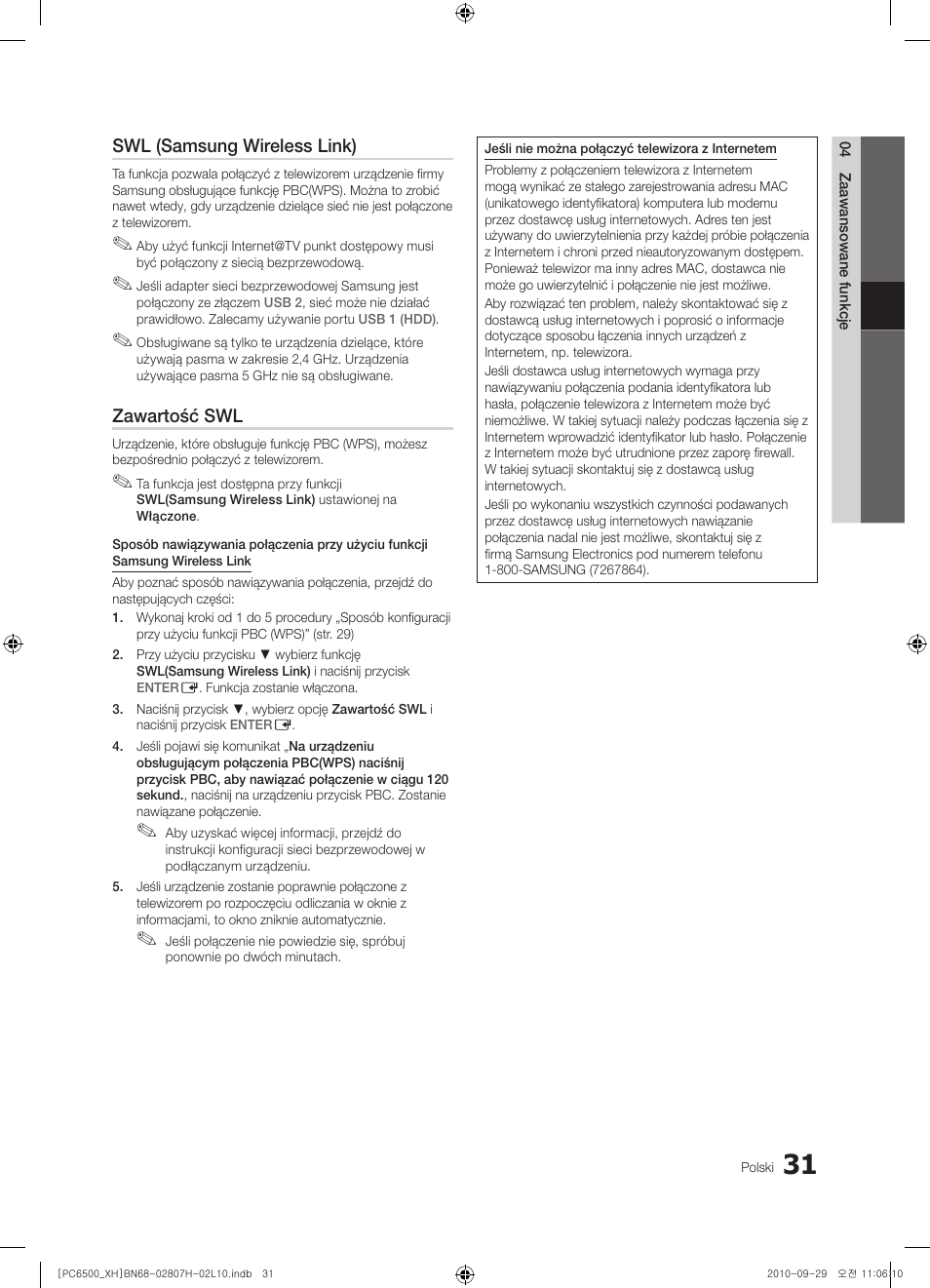 Samsung PS50C6500TW User Manual | Page 141 / 551