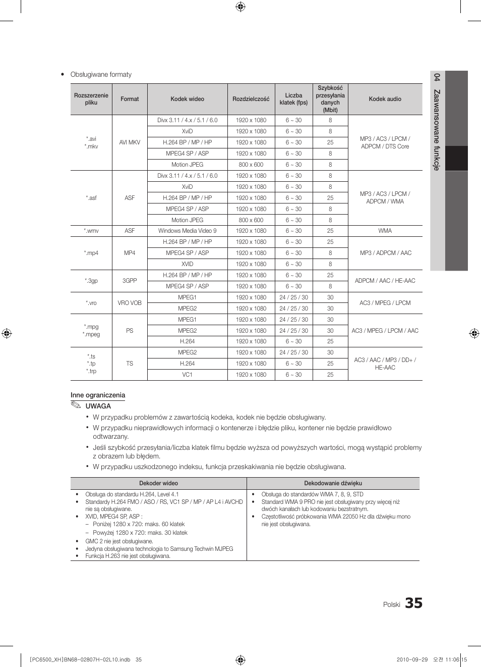 Samsung PS50C6500TW User Manual | Page 145 / 551