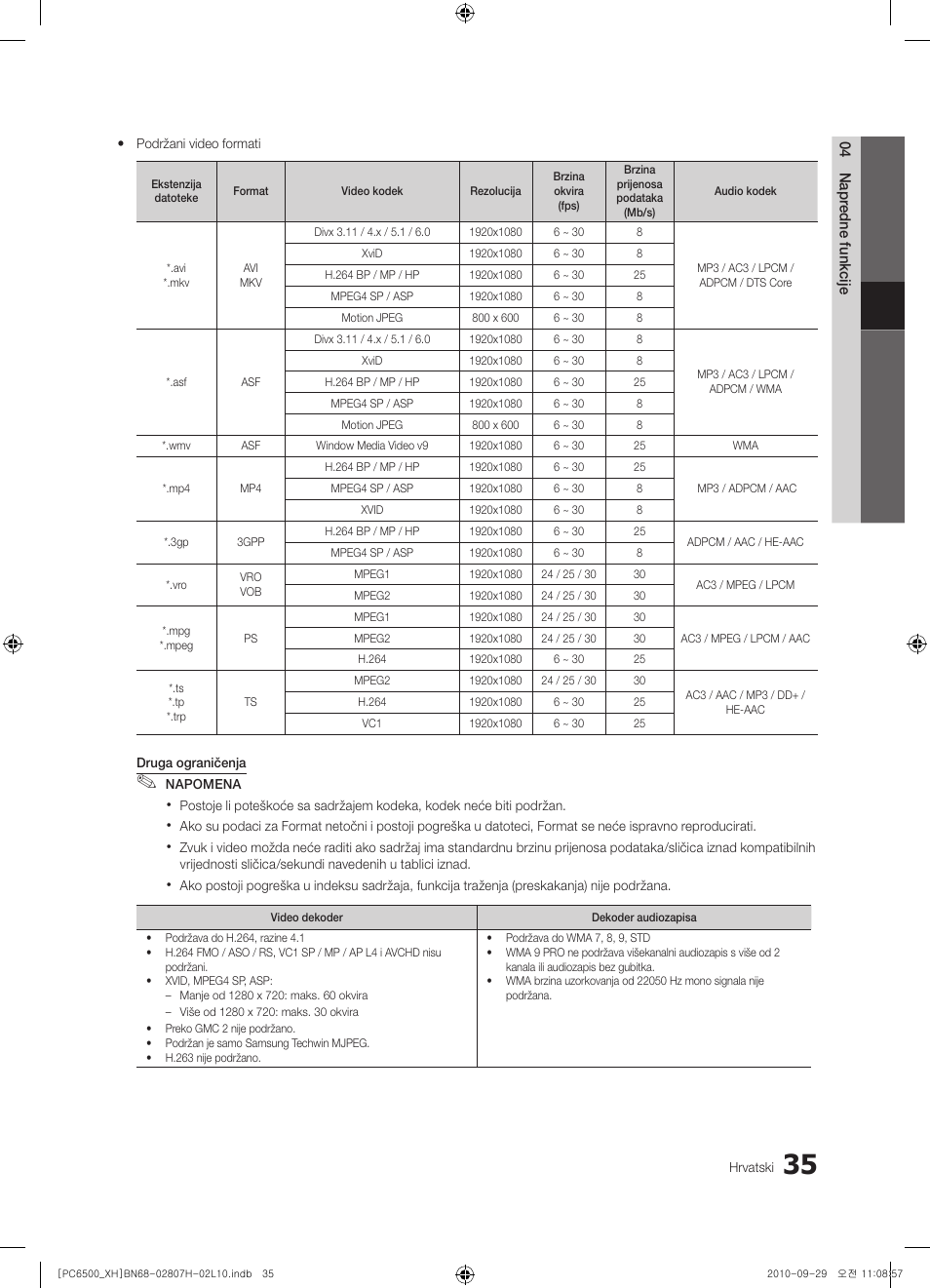 Samsung PS50C6500TW User Manual | Page 310 / 551