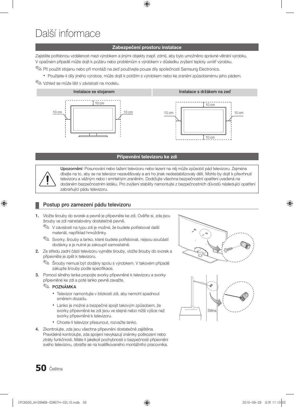 Další informace | Samsung PS50C6500TW User Manual | Page 380 / 551