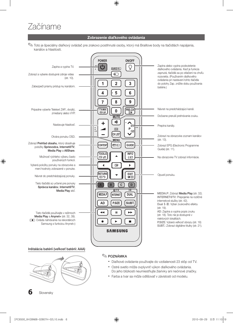 Začíname | Samsung PS50C6500TW User Manual | Page 391 / 551