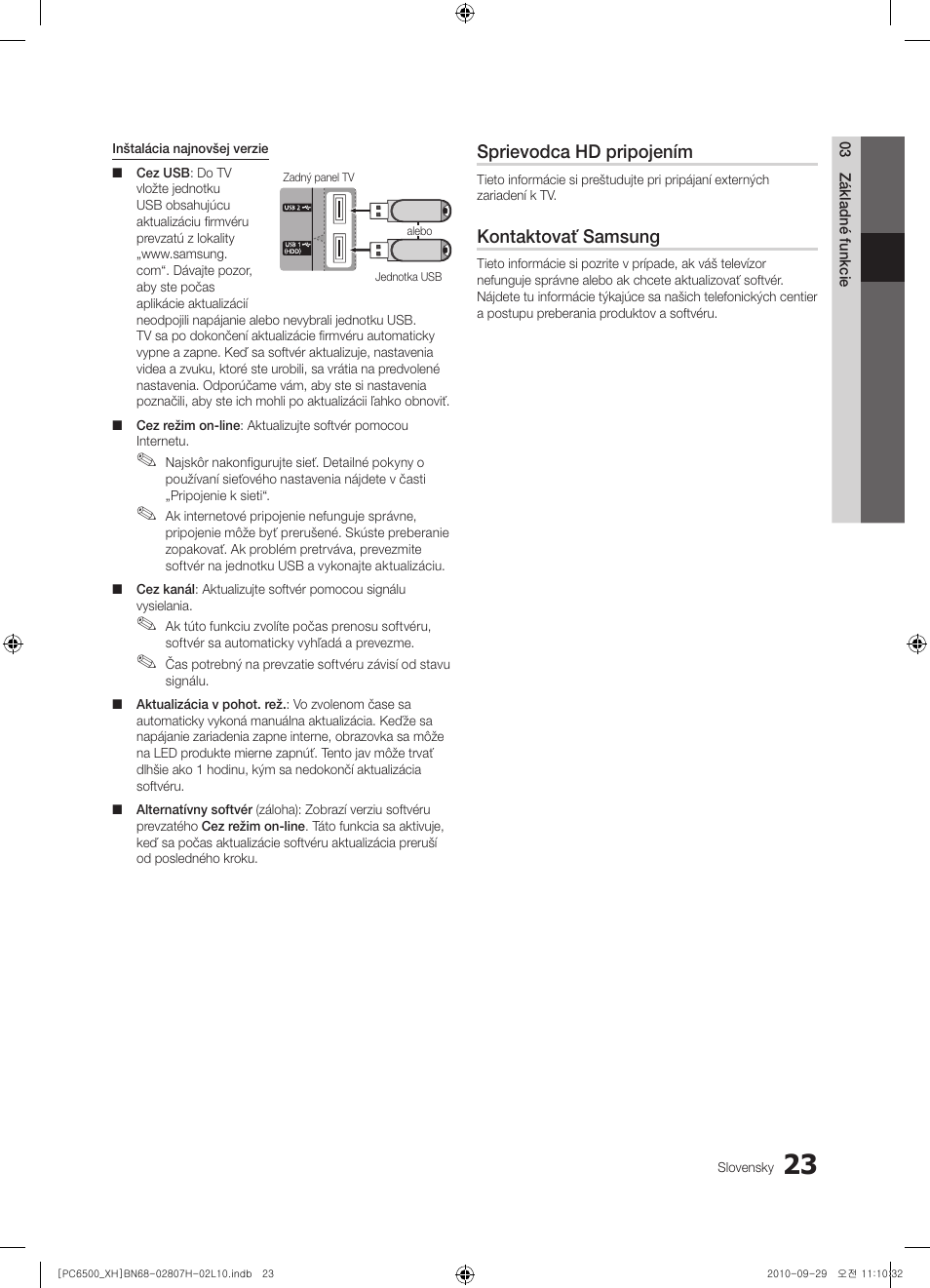 Sprievodca hd pripojením, Kontaktovať samsung | Samsung PS50C6500TW User Manual | Page 408 / 551