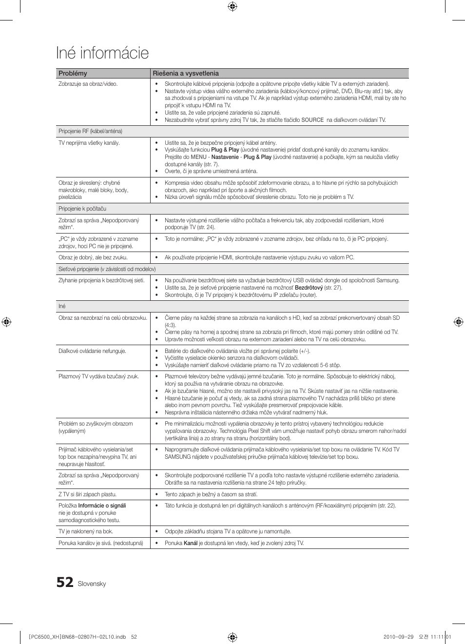 Iné informácie | Samsung PS50C6500TW User Manual | Page 437 / 551