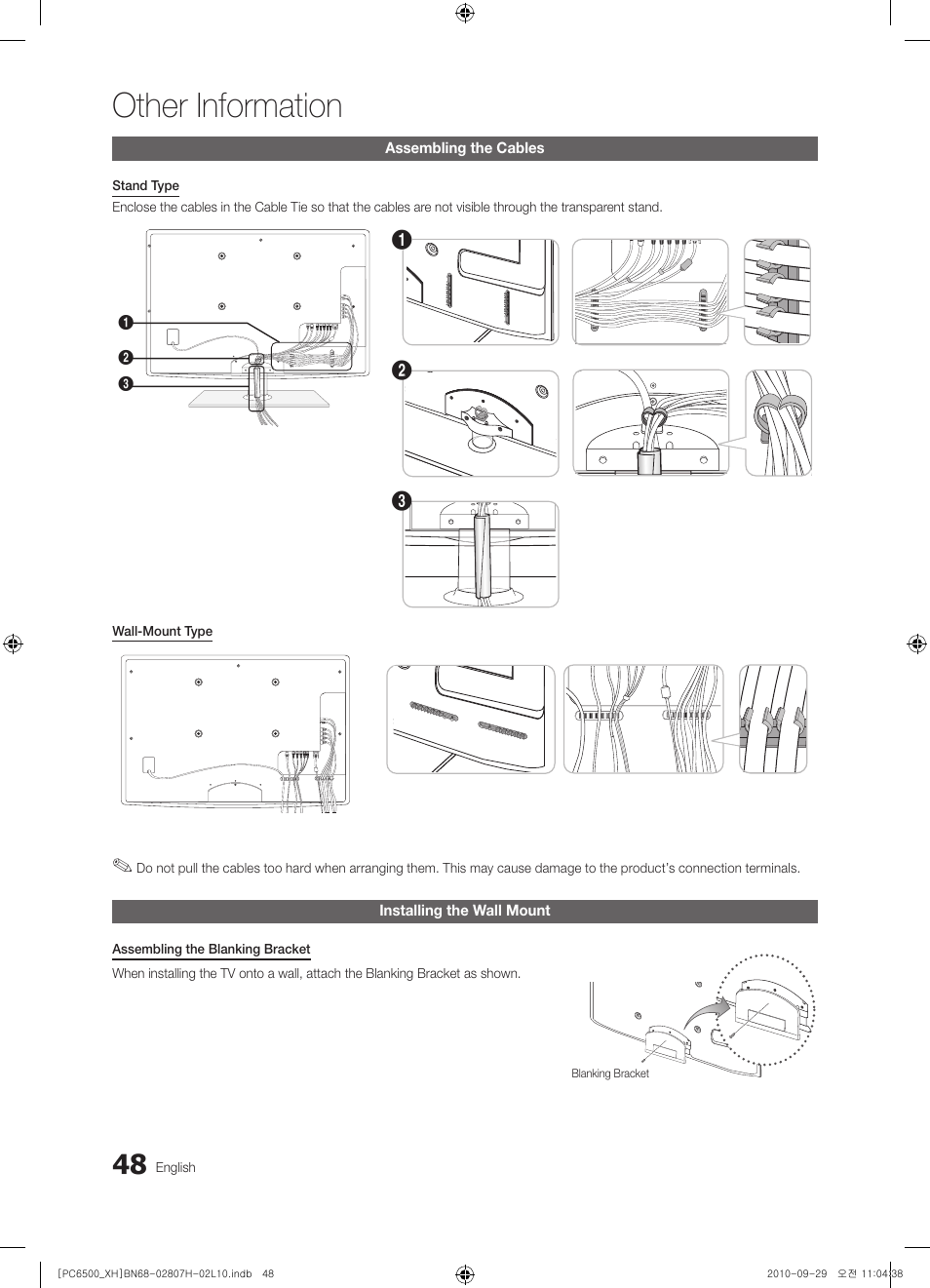 Other information | Samsung PS50C6500TW User Manual | Page 48 / 551