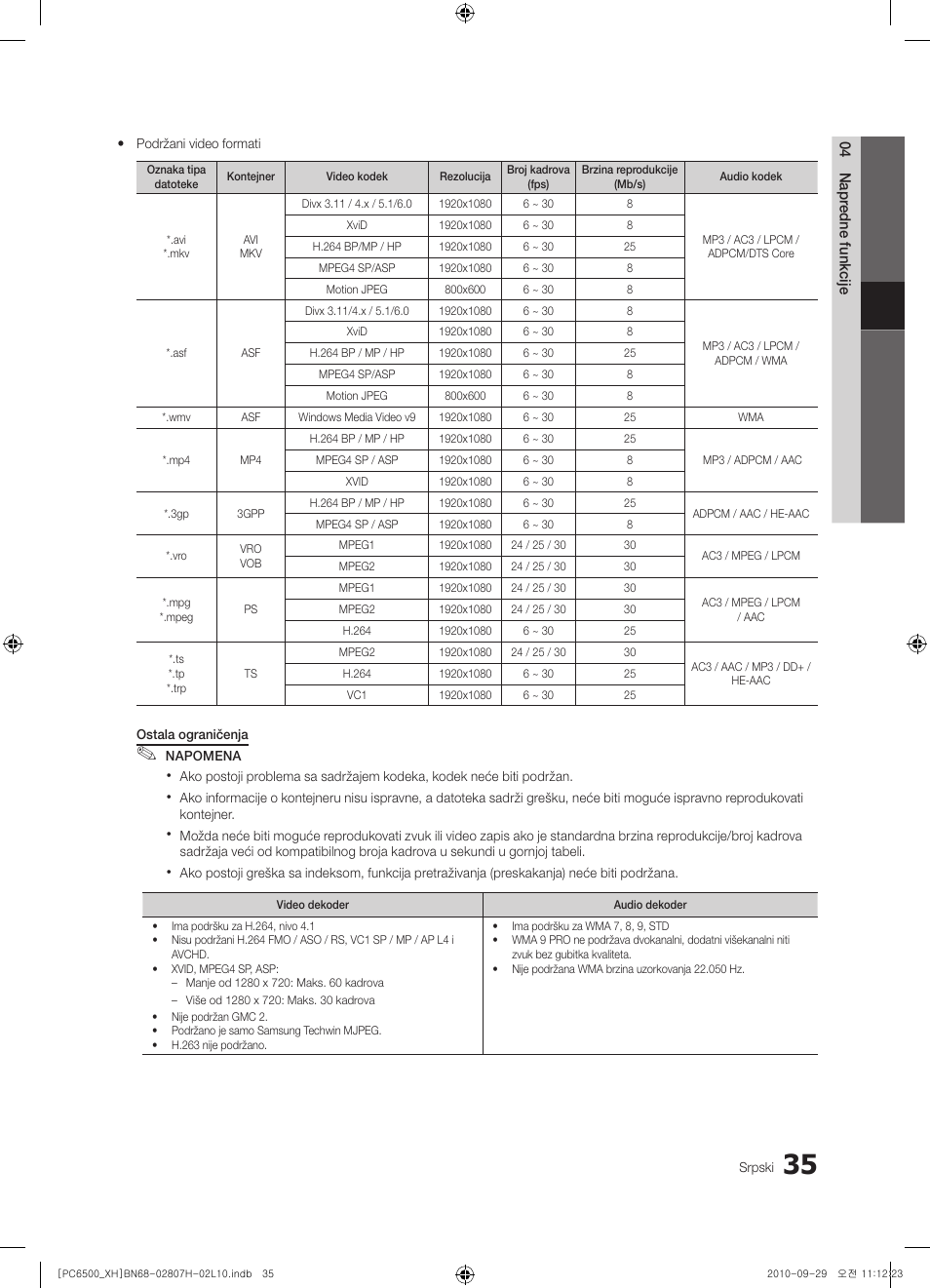 Samsung PS50C6500TW User Manual | Page 530 / 551