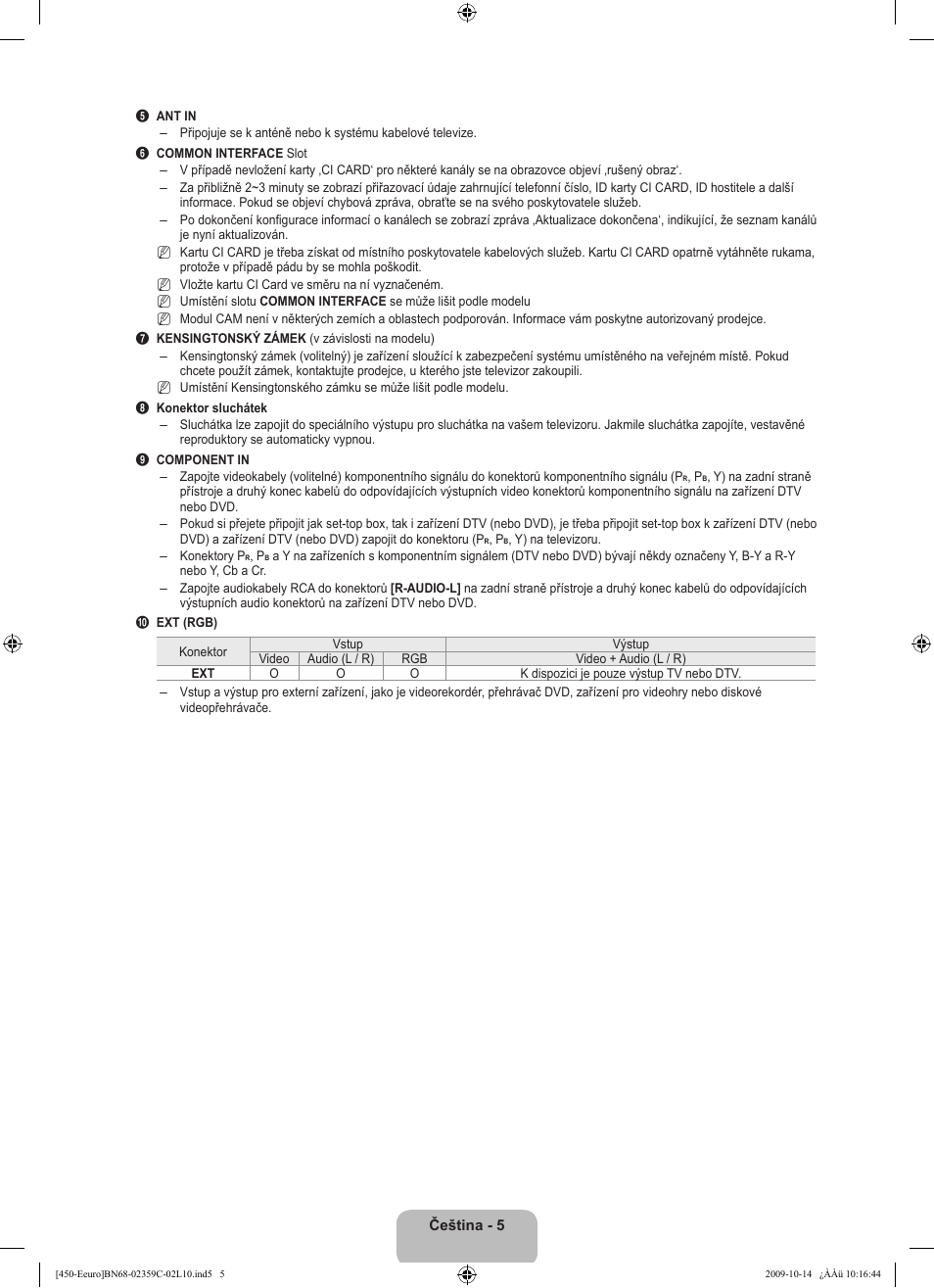 Samsung LE22B541C4W User Manual | Page 211 / 348