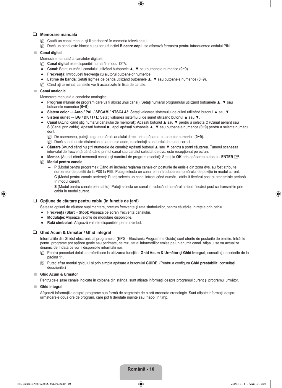 Samsung LE22B541C4W User Manual | Page 284 / 348