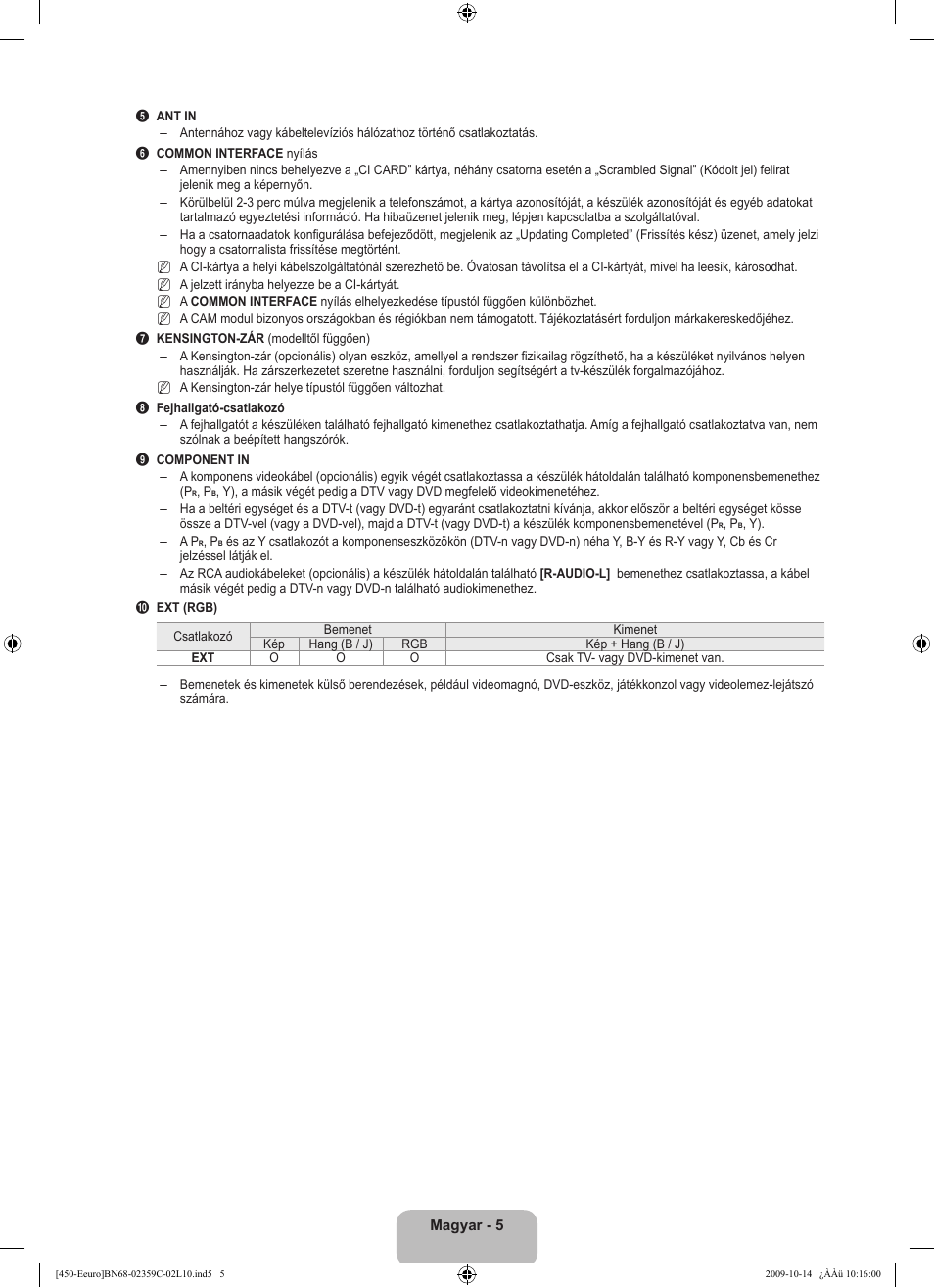 Samsung LE22B541C4W User Manual | Page 41 / 348