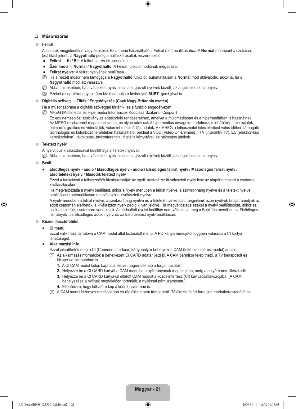 Samsung LE22B541C4W User Manual | Page 57 / 348