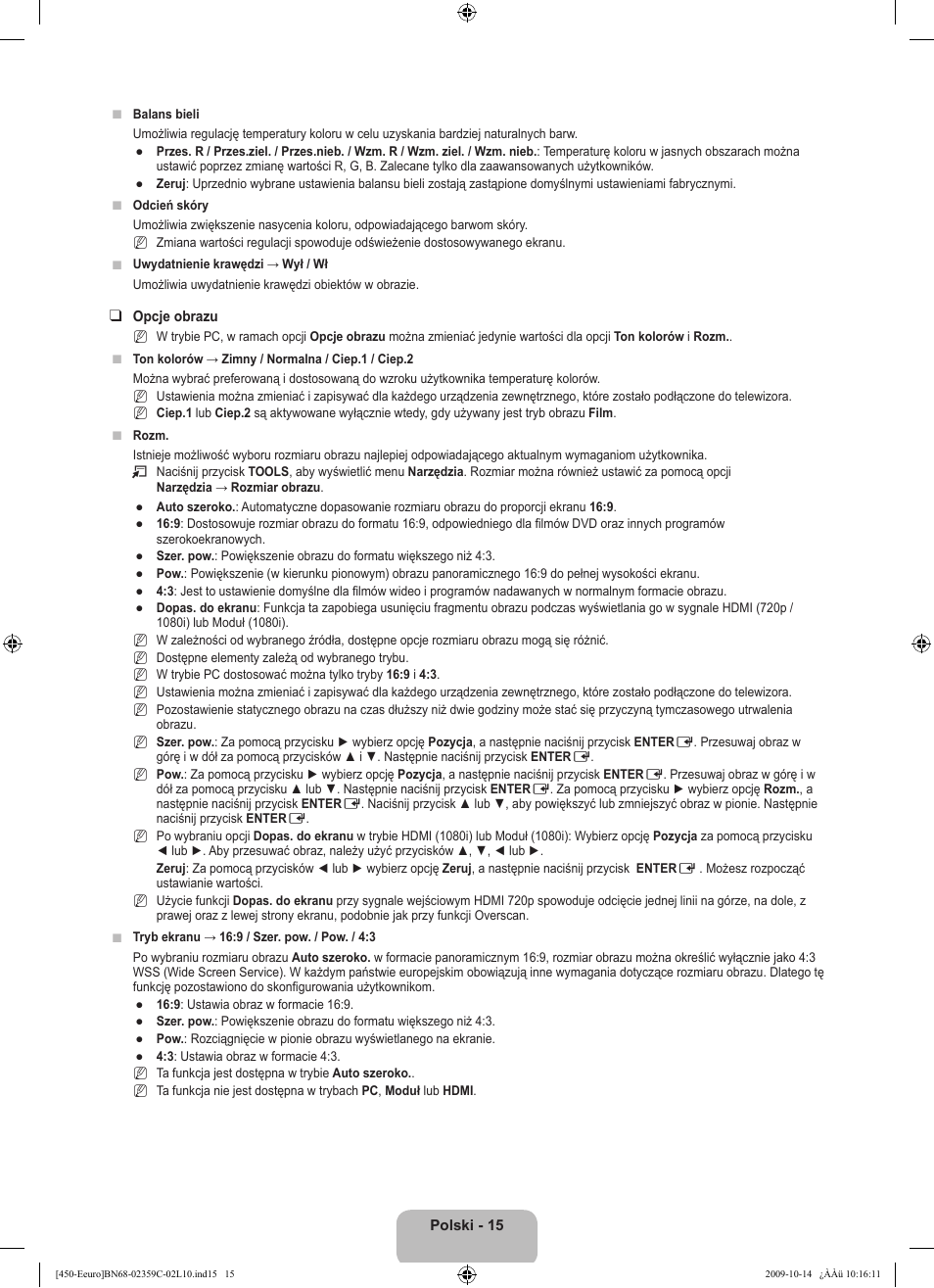 Samsung LE22B541C4W User Manual | Page 85 / 348