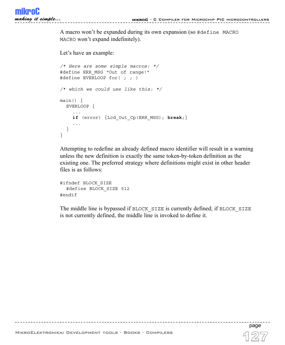 Mikroc | ABL electronic PIC Microcontrollers PIC16 User Manual | Page 135 / 312