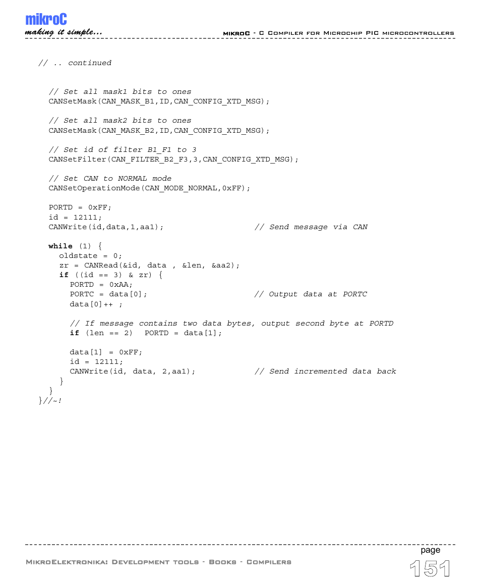Mikroc | ABL electronic PIC Microcontrollers PIC16 User Manual | Page 159 / 312