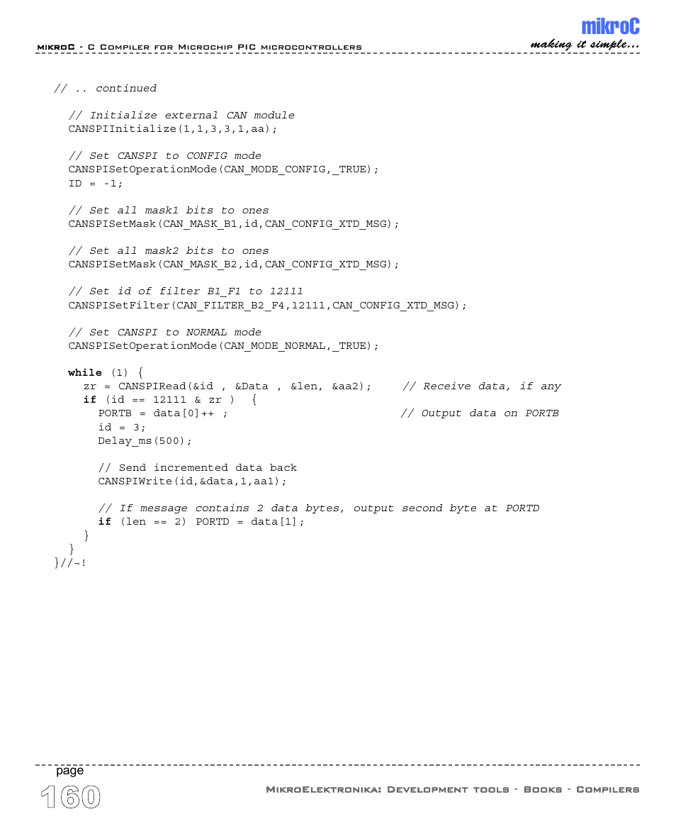 Mikroc | ABL electronic PIC Microcontrollers PIC16 User Manual | Page 168 / 312