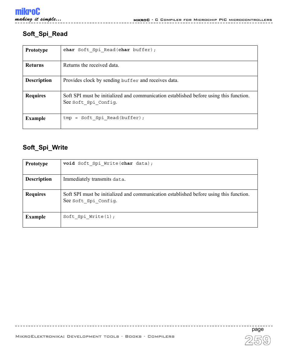 Mikroc | ABL electronic PIC Microcontrollers PIC16 User Manual | Page 267 / 312