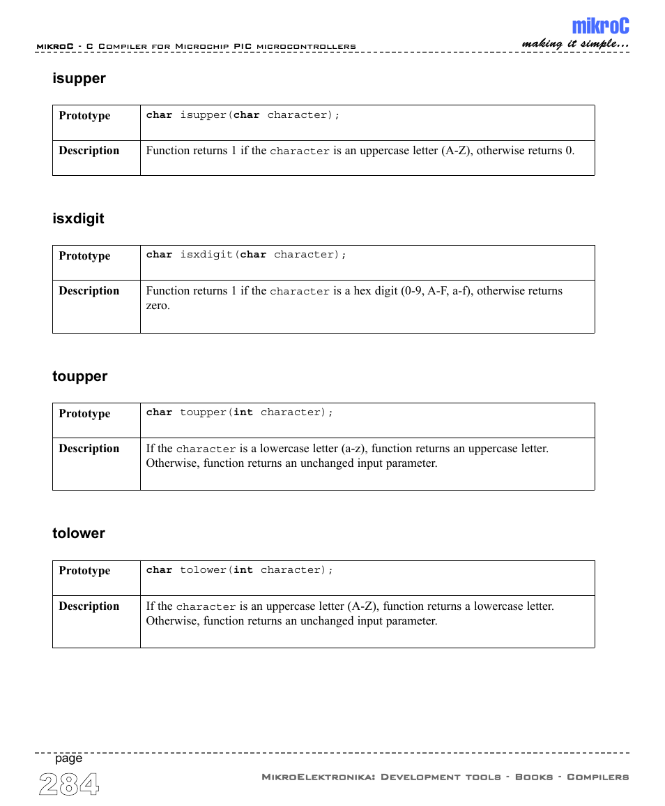 Mikroc | ABL electronic PIC Microcontrollers PIC16 User Manual | Page 292 / 312