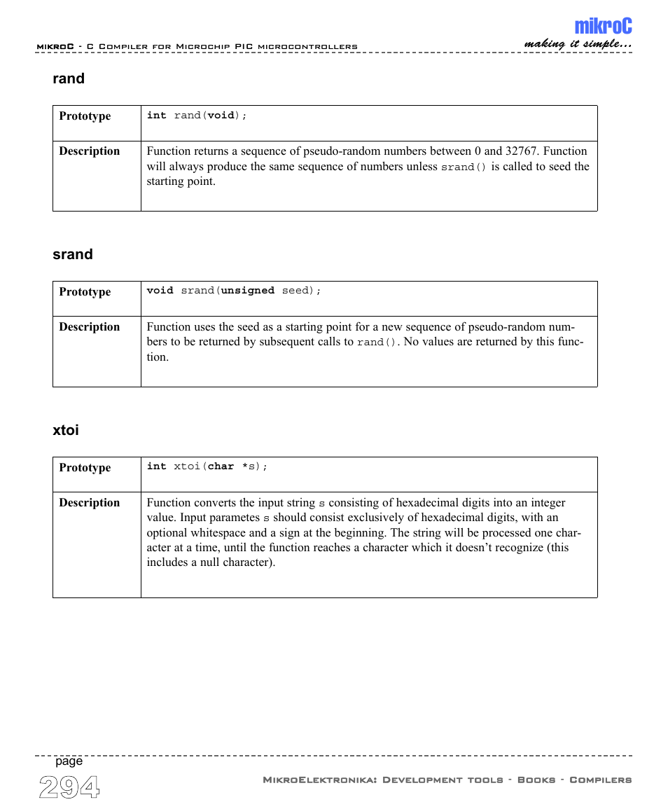 Mikroc | ABL electronic PIC Microcontrollers PIC16 User Manual | Page 302 / 312