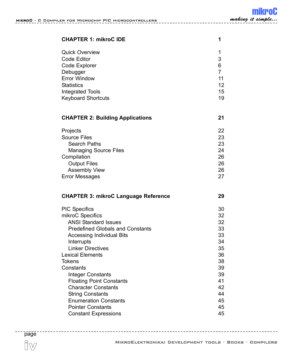 Mikroc | ABL electronic PIC Microcontrollers PIC16 User Manual | Page 4 / 312