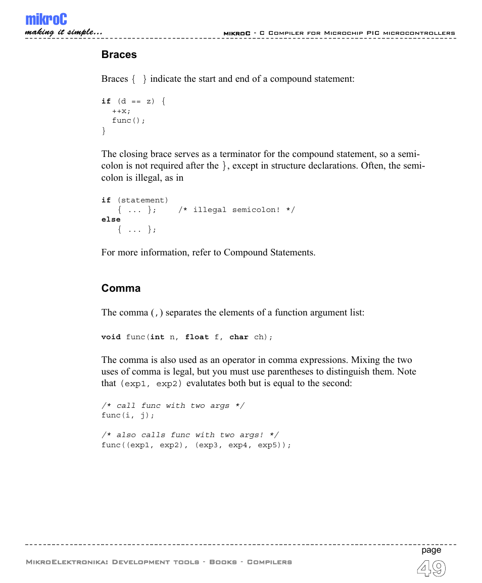 Mikroc | ABL electronic PIC Microcontrollers PIC16 User Manual | Page 57 / 312