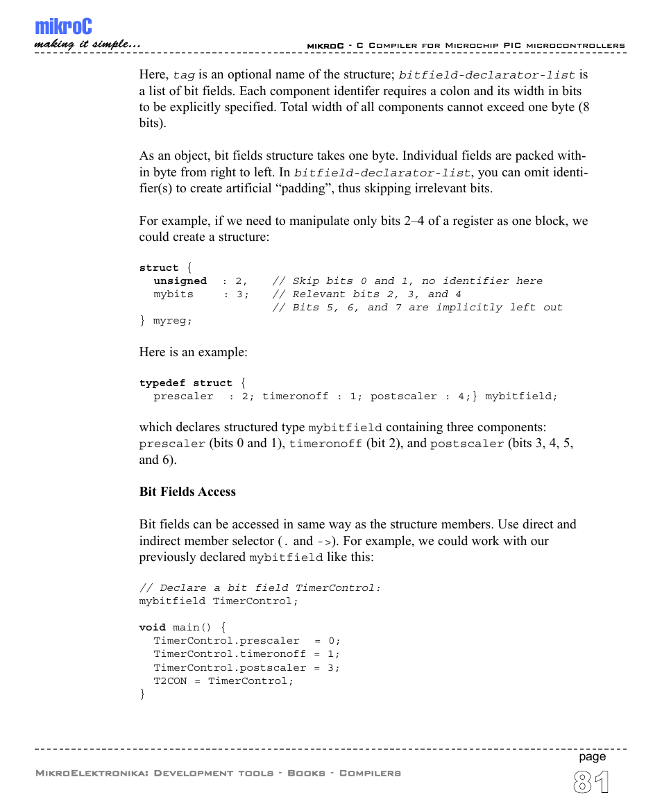 Mikroc | ABL electronic PIC Microcontrollers PIC16 User Manual | Page 89 / 312