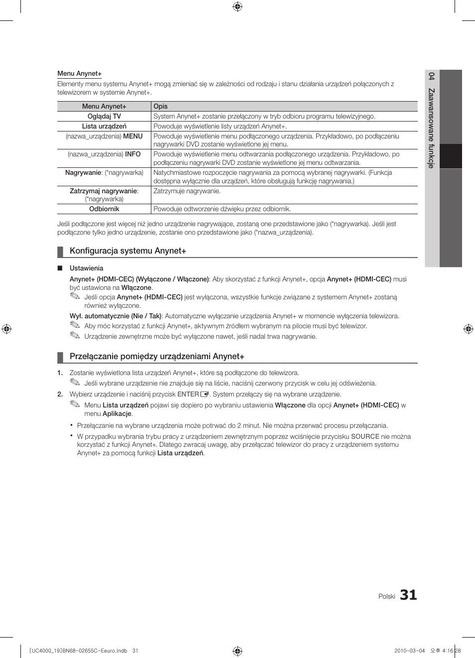 Samsung UE32C4000PW User Manual | Page 115 / 421