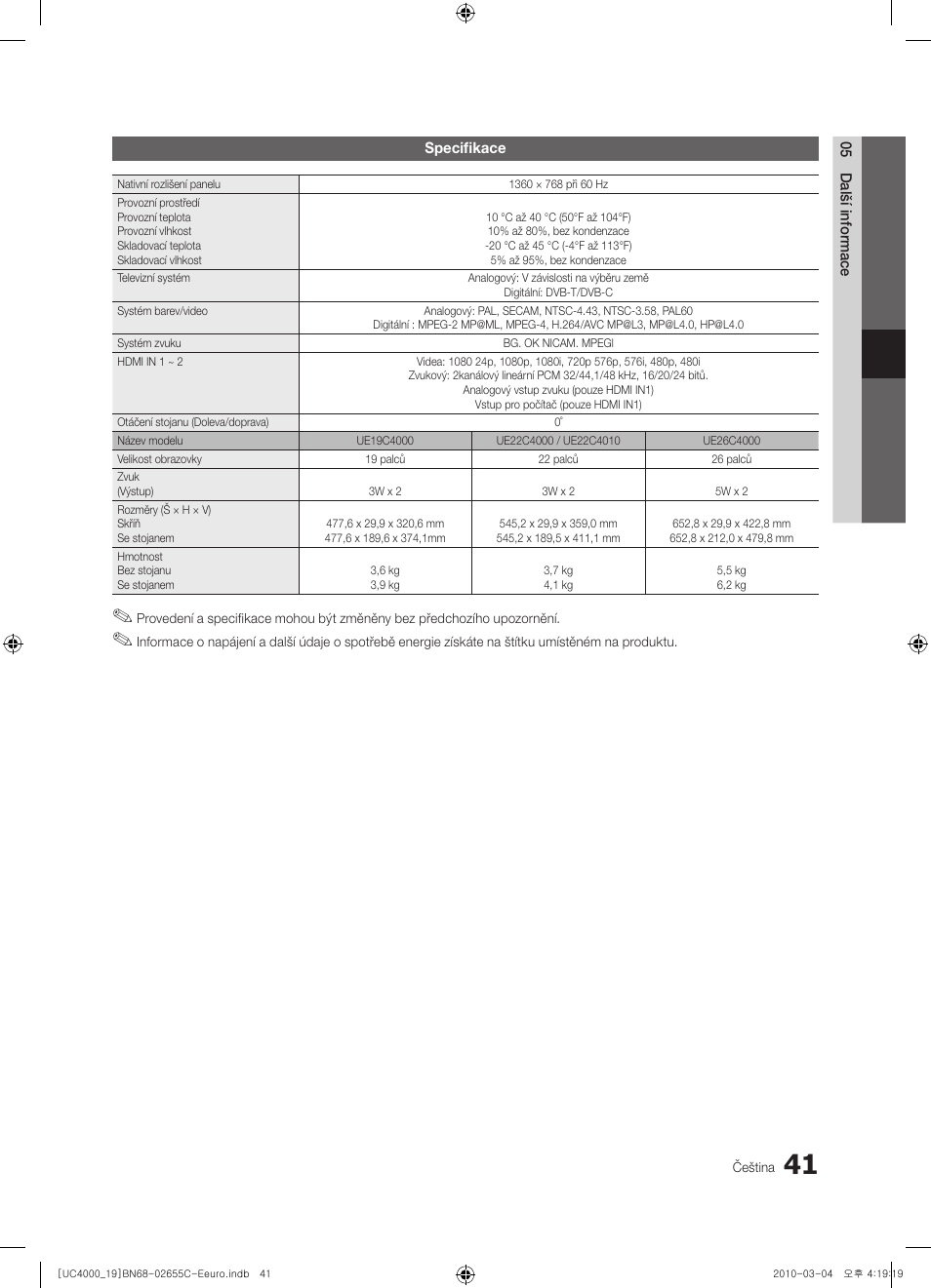 Samsung UE32C4000PW User Manual | Page 293 / 421