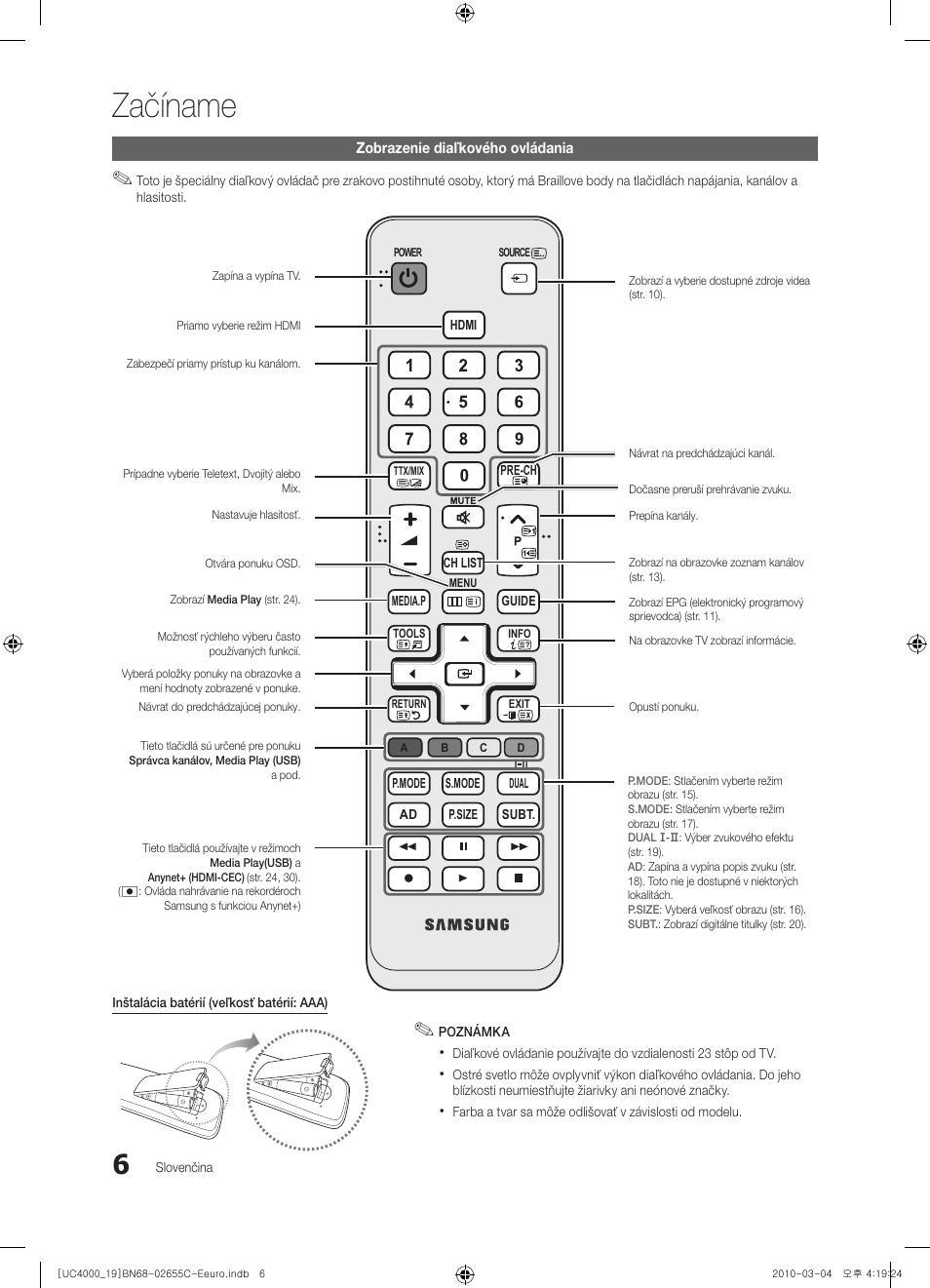 Začíname | Samsung UE32C4000PW User Manual | Page 300 / 421