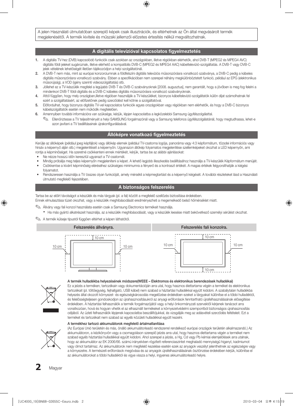 Samsung UE32C4000PW User Manual | Page 44 / 421