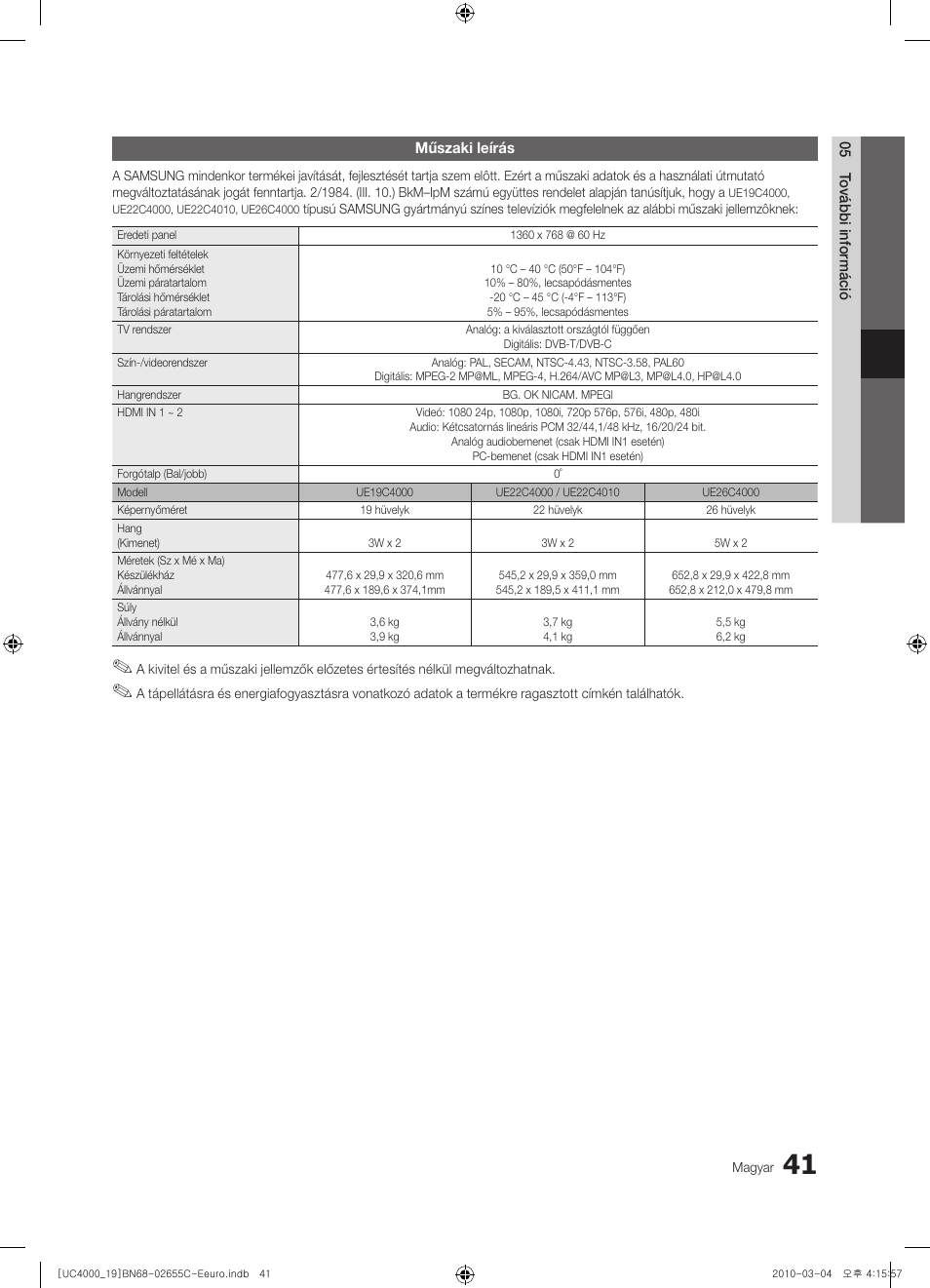 Samsung UE32C4000PW User Manual | Page 83 / 421