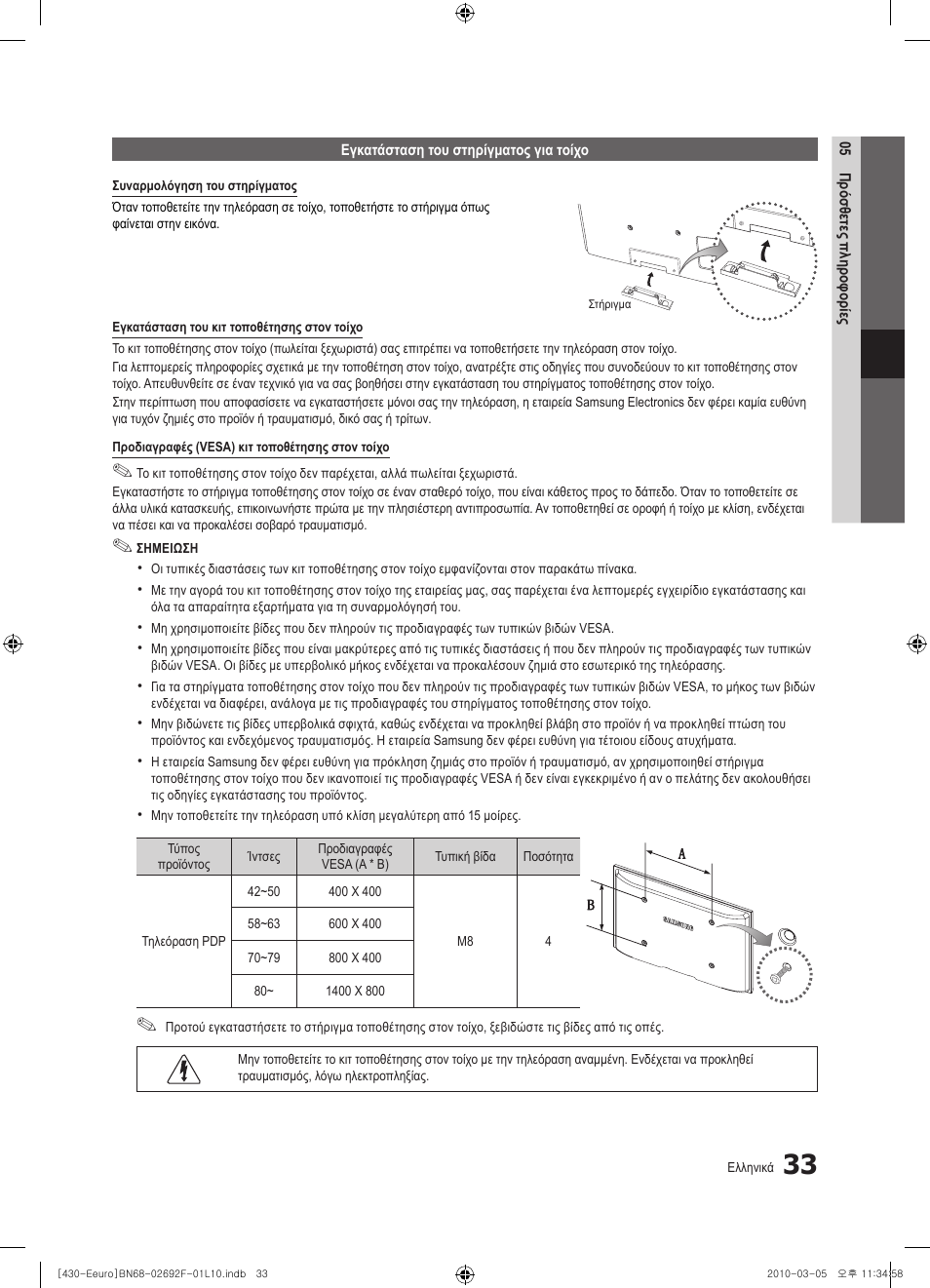 Samsung PS42C430A1W User Manual | Page 153 / 401