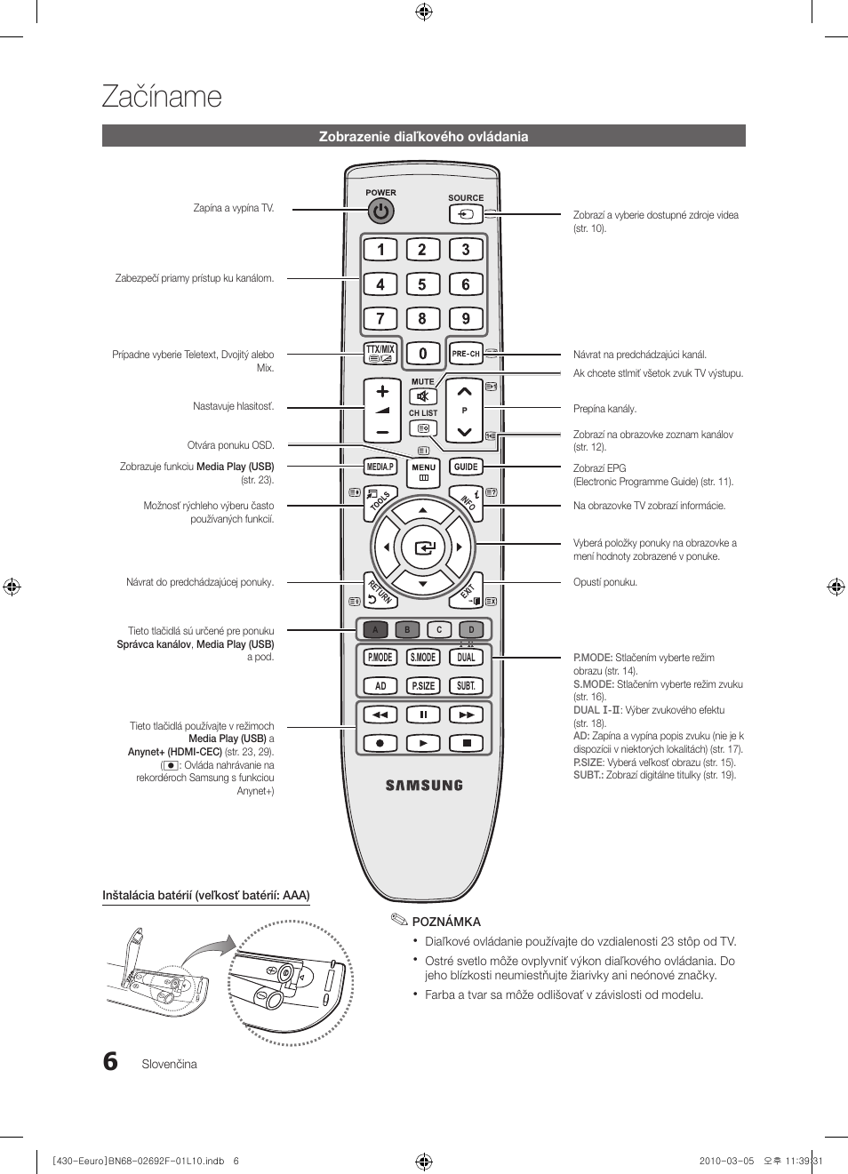 Začíname | Samsung PS42C430A1W User Manual | Page 286 / 401