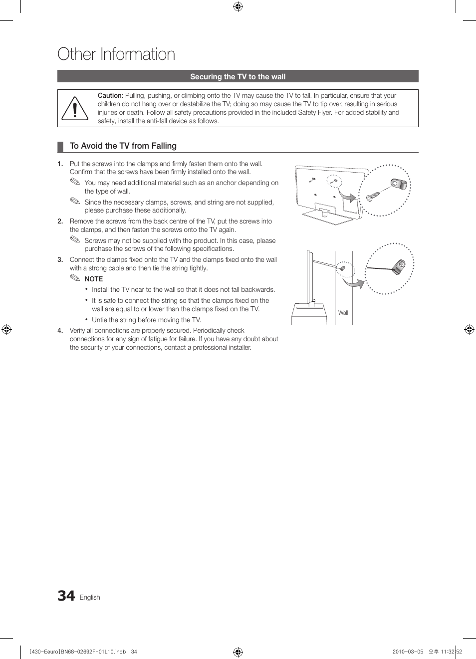 Other information | Samsung PS42C430A1W User Manual | Page 34 / 401